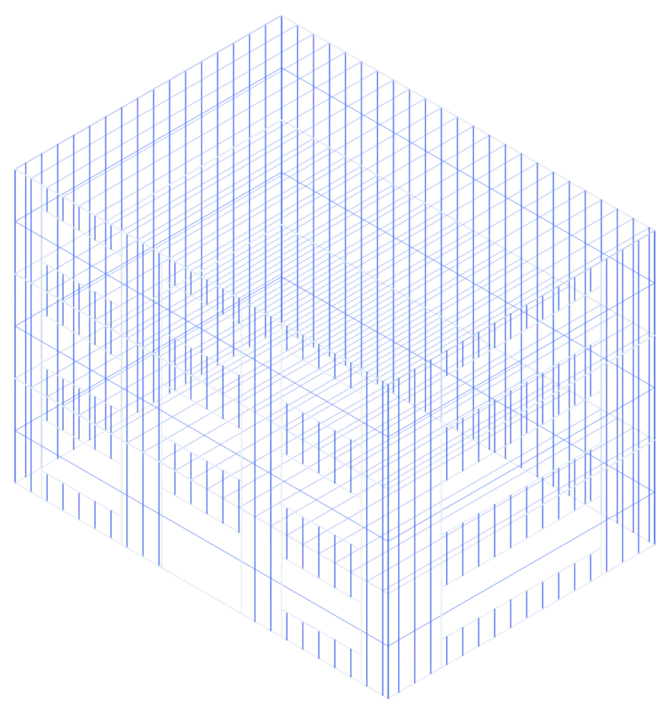 Commercial LGS framing model — LGS framing model