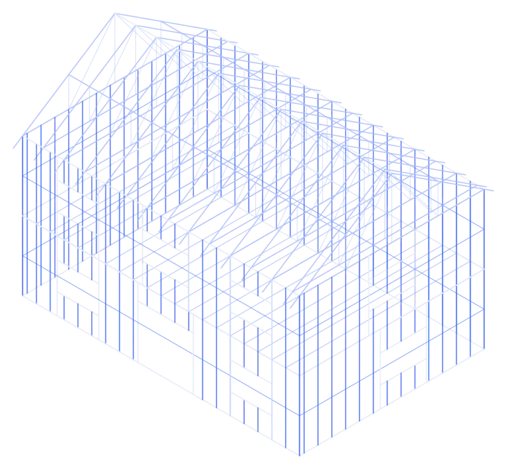House LGS framing model — LGS framing model