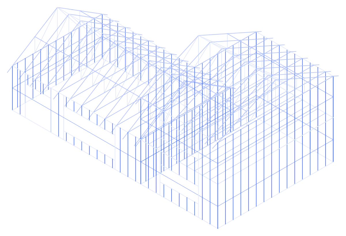 Private Villa — LGS framing model
